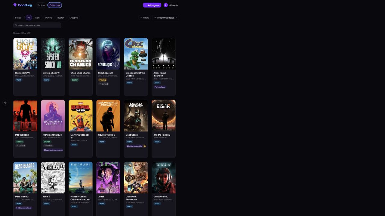 BootLeg website