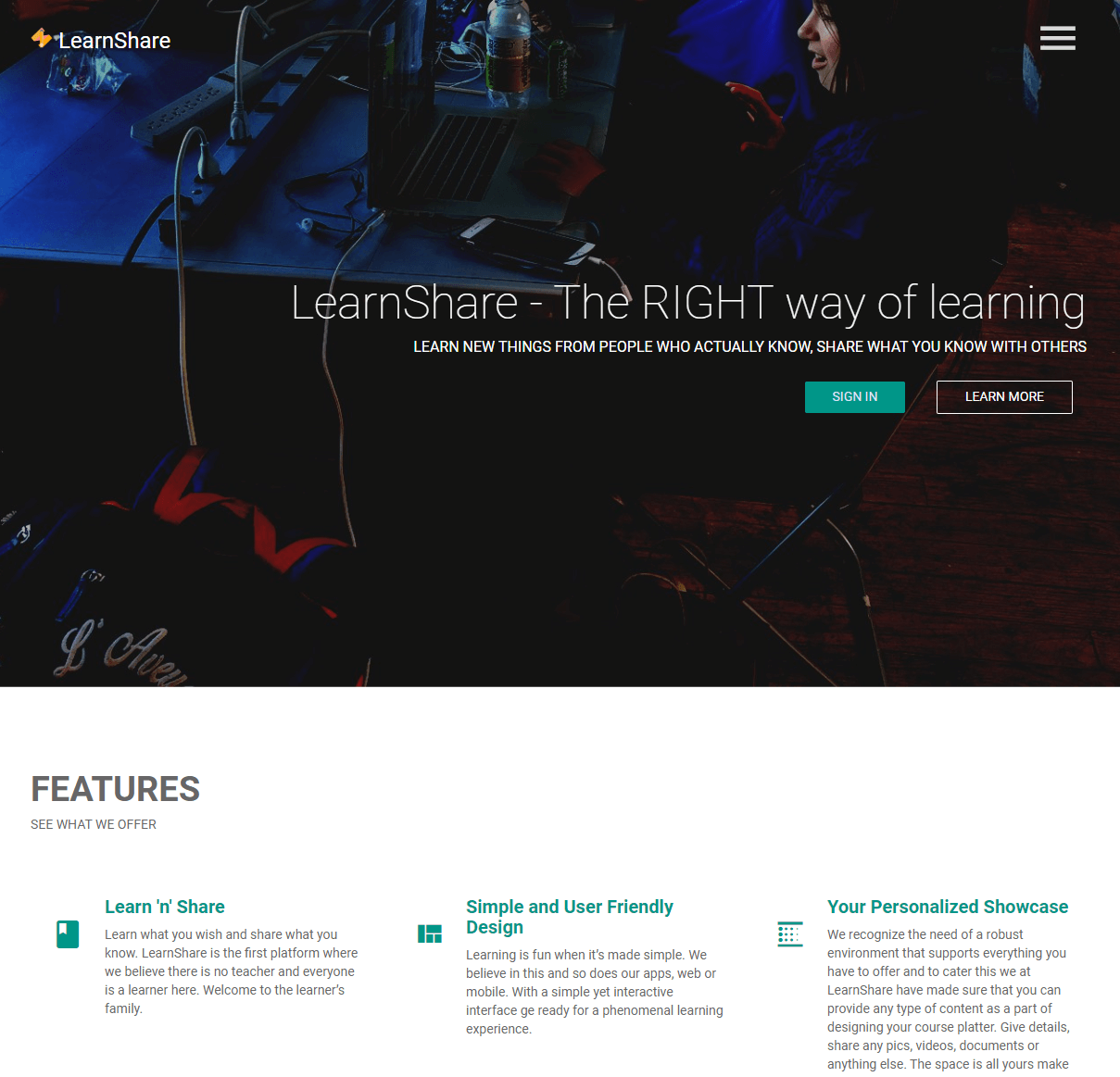LearnShare website